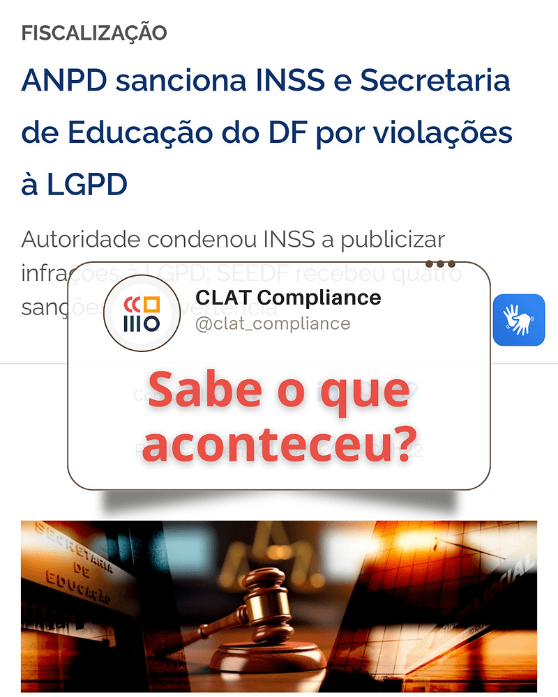 Imagem de capa do artigo As Sanções da ANPD ao INSS e SEEDF: Um Alerta para a Proteção de Dados no Brasil