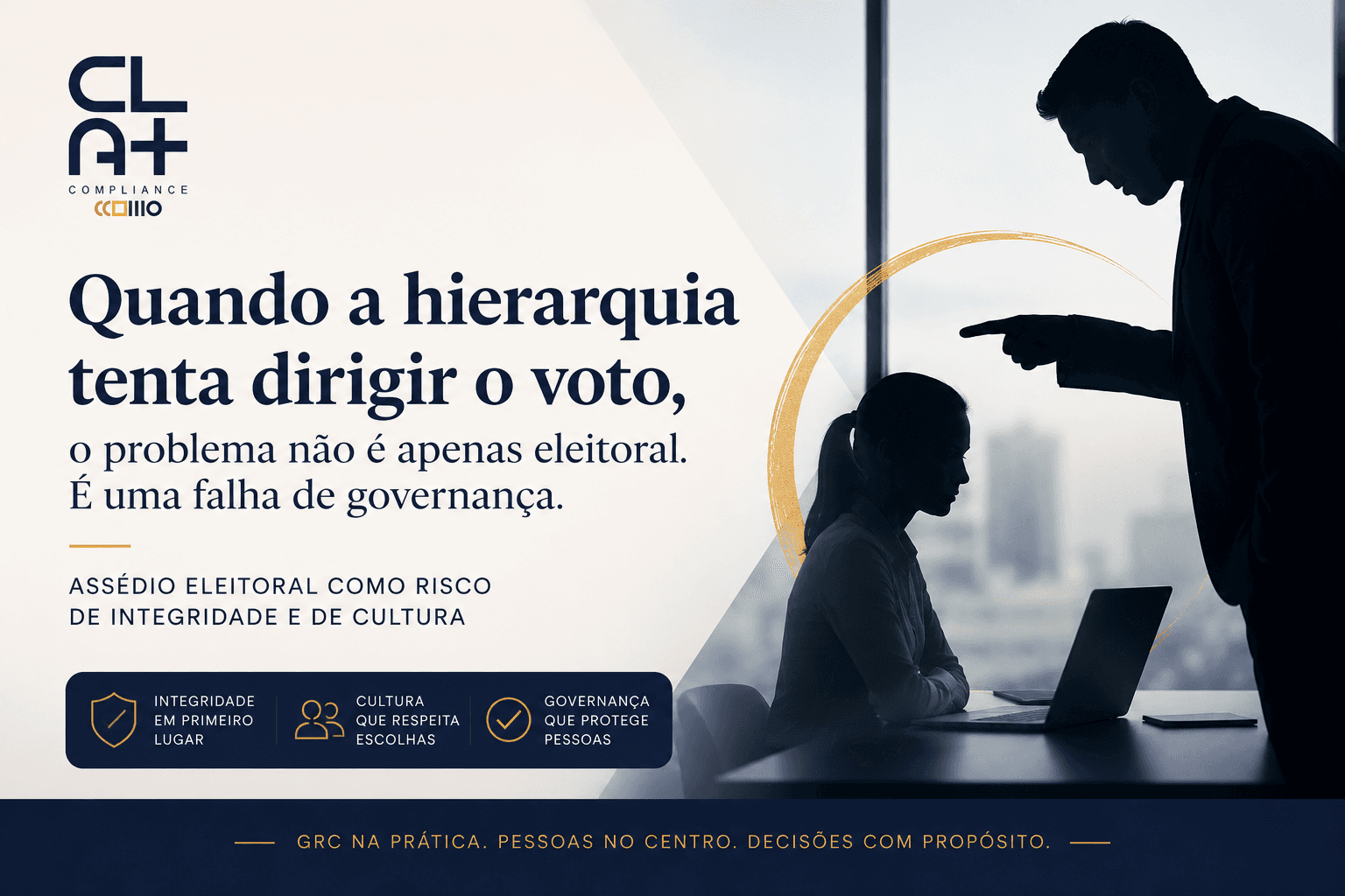 Quando a hierarquia tenta dirigir o voto, o problema não é apenas eleitoral. É uma falha de governança.